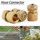 thumbnail image 1 of Conector de manguera de latón para jardín, adaptador de grifo de tubo de manguera de agua de riego, 1/2", 1 of 4