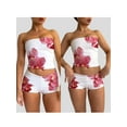 thumbnail image 2 of Michellecmm  Women Pajamas Set 2 Pieces Loungewear Suits Tube Tops Shorts, 2 of 9