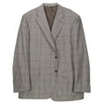 thumbnail image 1 of Canali Men's Grey / Blue Houndstooth Plaid Wool Suit - 46 Short, 1 of 4