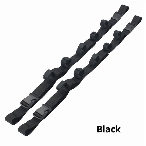 Vehicle Fishing Rod Holder, Car Fishing Pole Roof Rack Inside, 5 Rod Capacity, 2pcs Fishing Rod Carrier Fishing Pole Storage Straps for Truck Car SUV Wagons Van