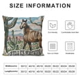 thumbnail image 5 of PHYHOO Retro Rustic Country Bull Skull Decorative Throw Pillow Case for Home Bedroom Room Dorm Decor,Gift for Teen White, 5 of 5