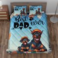thumbnail image 2 of Best Doberman Pinscher Dad Ever Happy Father's Day Quilt Bedding Set Doberman Dog Lover Gifts 1 Blanket Bed Cover 2 Pillowcases - 02006, 2 of 5