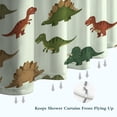 thumbnail image 6 of Light Green Dinosaurs Plants Pattern Shower Curtain 36"x72" ,Bathroom Decorative Shower Curtains Set with 12 Hooks,Modern Waterproof Washable Shower Curtain, 6 of 6