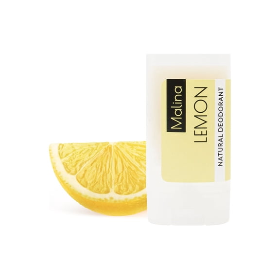 Malina Organic Aluminum-Free Lemon Natural Deodorant 0.5 fl oz | 4-pack