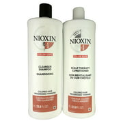 Nioxin System 4 Cleanser and Scalp Therapy Duo 33.8 oz For Fine Chemically Treated Hair