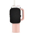 thumbnail image 6 of Water Bottle Pouch Zipper Pouch Water Bottle Fanny Pack Durable Women Men Tumbler Pouch Belt Bag for Hiking Walking Gym Accessories Fitness Black, 6 of 10