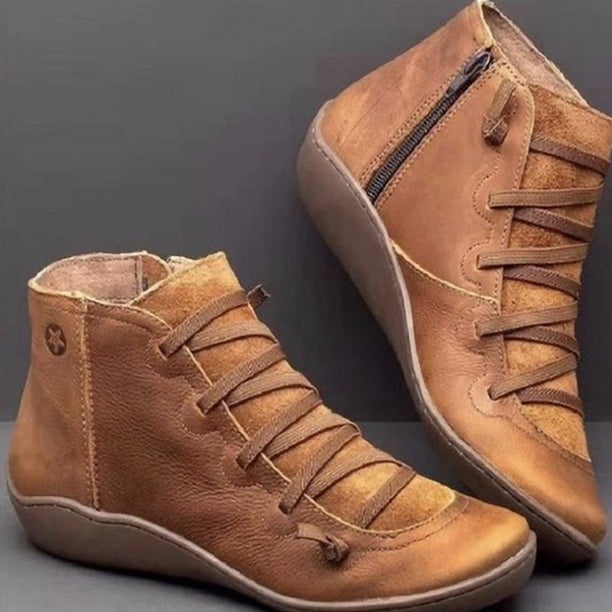 Zapatos altos para mujer, zapatillas casuales de cuero PU multifunción para viajes al aire libre