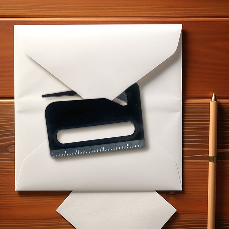 Package Cutter With Magnifying Glass 3-Piece Envelope Opener Set - Mail ...