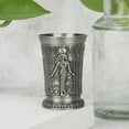 thumbnail image 4 of Whiskey Shot, Mini Cup, Hand-Embossed For Office Friend Cafe Copper,Antique Tin, 4 of 8