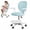 Blue, variant on Thehsnt Kids Desk Chair with Adjustable Footrest & Flip Armrest – 360° Swivel Mesh Computer Chair for Home Bedroom Learning