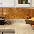thumbnail image 2 of FASÄDE Traditional 4 Decorative Vinyl Backsplash Panel in Polished Copper (6X6 Inch Sample), 2 of 7