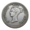 thumbnail image 1 of Moneda Victoria 1837, réplica conmemorativa plateada de 35 g, 1 of 2