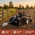 thumbnail image 2 of Field Tuff Disc Harrow Tow-Behind 10-14" Blade for ATVs, UTVs, Utility Tractors, 33" Wide, 2 of 7