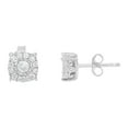 thumbnail image 2 of Sterling-Silver 1/2ct TDW Diamond Square Stud Earring (I-J, I2-I3), 2 of 7