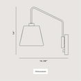 thumbnail image 5 of Avec 7 in. 1-Light Matte Black Coastal Wall Sconce, 5 of 12