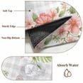 thumbnail image 6 of Area Rugs for Living Room Bedroom, Pink Floral Easter 4'x6' Rug Washable Carpet Runner Indoor Outdoor, Spring Flowers Grey Plaid Pastoral Non Slip Accent Floor Mats Rug for Kitchen, Office, 6 of 8