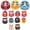 Daruma, variant on vlrwzc 5 Pcs Iron on Patches Japanese Ramen Sew On Embroidered Applique for Clothes Jeans Jackets Backpacks Hats Bags DIY Clothing Accessories