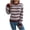 Wine-1, variant on Fall Womens Sweaters Classic Argyle Striped Knitted Pullover Casual Long Sleeve Crew Neck Vintage Preppy Style Sweater