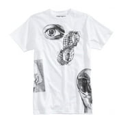MCE Mens See Ant and Hands Graphic T-Shirt, White, XX-Large