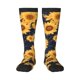 thumbnail image 1 of Fotbe Navy Blue Plaid Sunflower Calcetas Divertidas Estampadas para Hombre y Mujer, Calcetas de Algodón hasta la Rodilla para Caminar, Correr, Enfermería y Embarazo, 1 of 6