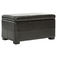 thumbnail image 3 of Safavieh Madison Small Rustic Solid Upholstered Storage Bench, 3 of 12