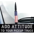 thumbnail image 4 of ORUYROP Bullet Antenna Replacement for Dodge RAM & Ford F150 F250 F350 Super Duty Ford Raptor Bronco Trucks-Anti-Theft Design-Short Replacement Antenna 1990-Current (American Flag), 4 of 7