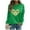 Yellow, variant on SELONE St. Patricks Day Cute Oversized Sweatshirts for Women Long Sleeve Crewneck Tops Heart Pullover Raglan Outerwear