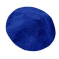 thumbnail image 2 of YOZGXEG Spring Hats For Women Women'S Autumn Winter Versatile Trendy Artist Warm Knitted Hat Faux Rabbit Fur Blue M, 2 of 4