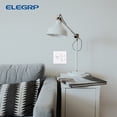 thumbnail image 6 of ELEGRP Wall Plate Midsize 1-Toggle/1-Duplex, 2 Gang,White (10-Pack), 6 of 7