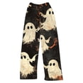 thumbnail image 6 of Bovemsi Womens Pants Women's Autumn And Winter Halloween 3D Flannel Double Velvet Print Casual Travel Pants, 6 of 6
