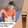 thumbnail image 5 of Fishing Gifts for Men I''d Rather be Fishing Dad Gifts Father''s Day Christmas Gifts 30 OZ Tumbler with Handle and Flip Straw, 5 of 6