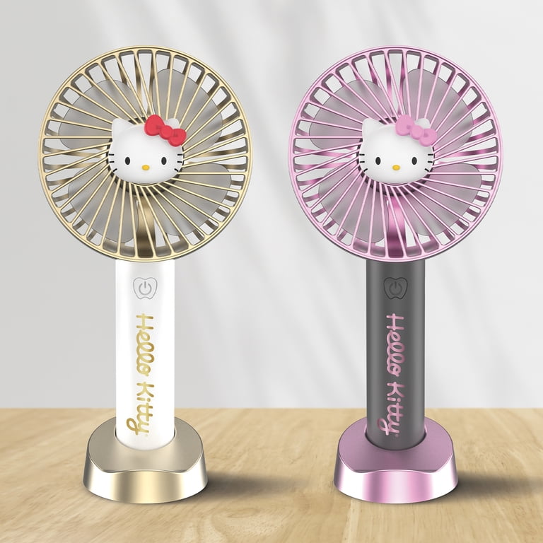 Hello Kitty 2 Pack Portable Fans - Stay Cool in Style with Hot Hello Kitty 2 Pack Portable Fans - Stay Cool in Style with Hot