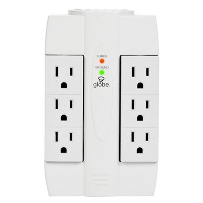 RCA PSWTS6F Wall Tap Surge Protector with 6 Swivel Outlets Surge Protectors Power Strips & Surge