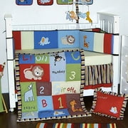 Abc 123 4 Pc Crib Bedding Set
