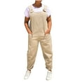 thumbnail image 2 of BONIXOOM Bodysuits for Women Pants for Women Solid Mid Waisted Long Gym Beach Bodysuit Baggy Fit Flare-Leg Standard Khaki S, 2 of 8