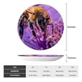 thumbnail image 2 of Wukai Closeup Honeybee on Flower Print Decorative Plate for Display,Bone China Decorative Plate, Ceramic Dinner Plate with Stand, Vertical Ceramic Plate-6in, 2 of 6