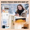 thumbnail image 2 of Innoflame 50" Smart Electric Fireplace, Alexa/WiFi Enabled, 16-Color 3D Multi-Row Flame, 1400W Fireplace Insert, Wall Fireplace Electric with Remote Control & App, Thermostat, 9H Timer, 2 of 9