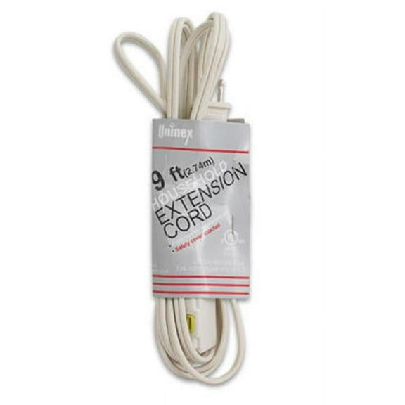 Uninex 9 ft White 2-Outlet Household Extension Cord
