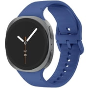 BANDOVA One-Click Silicone Band for Samsung Galaxy Watch 9/8 & Classic, No Gap Sport Strap, Blue, M/L(22MM)