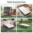 thumbnail image 4 of CoSoTower 75" X 38" Twin Folding Bed with 3.7" Memory Foam Mattress, Portable Foldable Extra Bed, Rollaway Bed for Guests, and Sturdy Metal Frame, 4 of 9