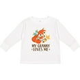 thumbnail image 3 of Inktastic Granny Loves Me Fox Boys or Girls Long Sleeve Toddler T-Shirt, 3 of 5