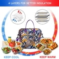 thumbnail image 3 of Grande Boîte à Lunch Isolée Tropical Plante – Sac Isotherme à Double Compartiment Étanche avec Organisation Multi-Poches Sac Réutilisable Étanche, 3 of 6