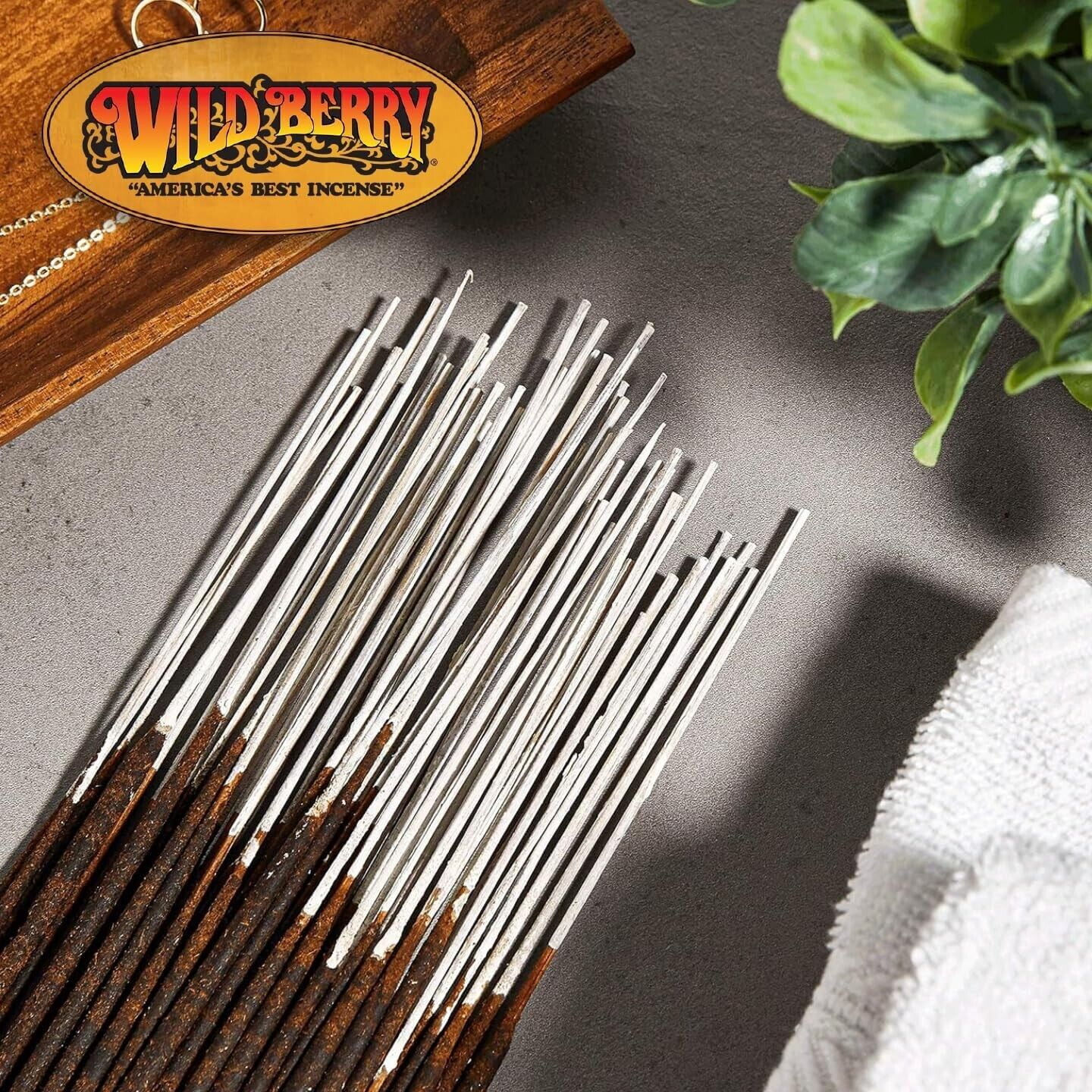 Wild Berry Vanilla Incense Sticks, 100 Count Hand-Dipped Aromatic Incense