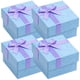 thumbnail image 1 of Joyero cartón azul morado VelvBlue 4Pzas Azul 4x4x2.5cm Cartón Joyero., 1 of 3
