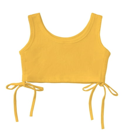 

adviicd Unisex Baby Clothes Toddler Tshirt Baby Organic Cotton Puff Sleeve T-Shirt Yellow 5-6 Years