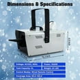 thumbnail image 6 of Snow Machine 1500W Snow Making Machine Snowflake Maker for Christmas Wedding Kids Party Stage Effect with Wired Remote Control, 6 of 7