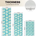 thumbnail image 4 of Turquoise Daisy Flower Yellow Centers Pattern Kitchen Rugs Sets Of 3,Kitchen Runner Rugs Non Skid Washable,Decorative Kitchen Floor Mats for Kitchen,Sink,Laundry,17"x30"+ 17"x47" + 17"x59", 4 of 6