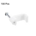 thumbnail image 3 of Cable Clips, 100 Pack 14mm Nail in Cable Clips Circle Cable Clamps Cable Tacks Cord Clips, 3 of 6