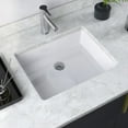 thumbnail image 2 of DeerValley DV-1U201 White Ceramic Rectangular Undermount Bathroom Sink with Overflow, 2 of 6