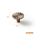 thumbnail image 3 of Goo-Ki 1.5"(38mm) Diameter Brushed Copper Kitchen Cabinet Knob, Closet Classic Zinc Alloy Drawer Knobs with Round Flower Design, 6 Pack, 3 of 10